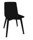 MELODY chaise 4 pieds bois frêne teinté noir
