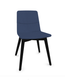 MELODY chaise 4 pieds bois frêne teinté noir