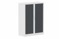 Armoire à rideaux H135xL100cm 2 tablettes