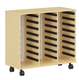 Meuble à composer PICCOLO mobile 3 colonnes mélaminé - L104,5xP45xH95 cm - Hêtre miel