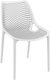 BAHIA-Chaise en polypropylène renforcè fibre de verre-Polypropylène recyclable, renforcé de fibre de verre. Finition: polypro BLANC (PBL)