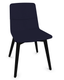 MELODY chaise 4 pieds bois frêne teinté noir