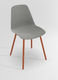 PETALE Chaise L.44xP.53.5xH.80.5cm-hauteur assise 47cm