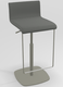 COCKTAIL Tabouret -Finitions : MOSAIC SILVER (M377) / PIETEMENT EPOXY : structure coloris TAUPE MAT (EP87)