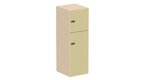 Meuble à cases H.137xL.45xP.50cm - 2 cases : 1 x H86cm (en bas) + 1 x H43cm. portes pleine. serrure à code