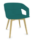 MELODY fauteuil 4 pieds bois frêne naturel
