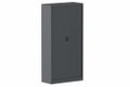 Armoire à rideaux H198xL080cm 4 tablettes