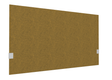 SECRET Panneau-écran acoustique H74cm pour poste solo L.120cm. 2 faces tissu STEP coloris jaune chiné. pinces de fixation réglables en hauteur coloris aluminium