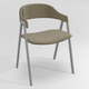 POPEYE Chaise L.53xP.43xH.77.5cm-hauteur assise 46cm