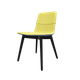 MELODY chaise 4 pieds bois frêne teinté noir