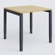 Bureau droit gamme K3 80-80 cm hauteur réglable. Plateau Chêne clair et pietement Anthracite.