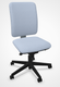 LUDO siège opérative synchrone réglable en profondeur, tissu LUCIA coloris gris galet, structure nylon noir