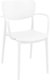 CLYDE-Fauteuil en polypropylène renforcè fibre de verre-Finition blanc (PBL)