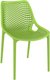 BAHIA-Chaise en polypropylène renforcè fibre de verre-Polypropylène recyclable, renforcé de fibre de verre. Finition: polypro vert (PVP))