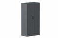Armoire à rideaux H160xL080cm 3 tablettes