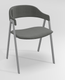 POPEYE Chaise L.53xP.43xH.77.5cm-hauteur assise 46cm