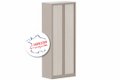 Armoire à rideaux H198xL80cm 4 tablettes