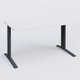 K1 Plateau droit 140x80 pieds fixe. Plateau Blanc et pietement Anthracite