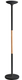 WOODY 2 Lampadaire LED à éclairage indirect, variateur tactile 3 niveaux d'intensité lumineuse, noir/hêtre