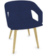 MELODY fauteuil 4 pieds bois frêne naturel