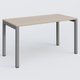 K3 plan droit 140x70cm, plateau acacia, structure aluminium