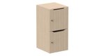 Meuble à cases H.92xL.45xP.50cm - 2 cases H43cm- portes avec découpe en partie haute. serrure à clé