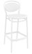 FLORENCE chaise élegante et confortable Haut.75cm  en polypropylène injectèe renforcè de fibre de verre- Finition blanc