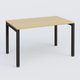 K3 Plateau droit 140x80 . Plateau Chêne clair et pietement Noir Mat