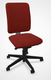LUDO siège opérative synchrone réglable en profondeur, tissu STEP coloris rouille, structure nylon noir