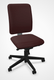 LUDO siège opérative synchrone réglable en profondeur, tissu BONDAI coloris bordeaux, structure nylon noir