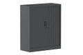 Armoire à rideaux H118xL100cm 2 tablettes