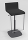 COCKTAIL Tabouret -Finitions : MOSAIC BLACK (M301) / PIETEMENT EPOXY : structure coloris ANTHRACITE MAT (EP79)
