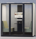 Cabine acoustique SPIX 2/4 personnes  « Vendu avec Banquette », Hauteur: 2265 mm  Largeur: 2200 mm Profondeur: 1250 mm