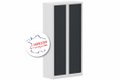 Armoire à rideaux H198xL100cm 4 tablettes