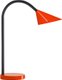CYGNE Lampe de bureau LED avec bras flexible, interrupteur on/off, rouge