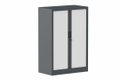Armoire à rideaux H118xL100cm 2 tablettes