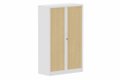 Armoire à rideaux H160xL100cm 3 tablettes