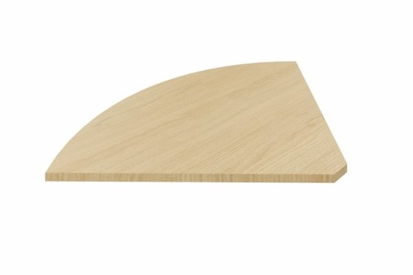 Gamme K1 - Plateau d'angle et extensions conviviales - K1- Plateau 90° 85x85cm - Plateau:  Chêne (CE)-