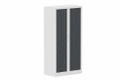 Armoire à rideaux H160xL080cm 3 tablettes