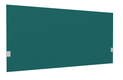 SECRET Panneau-écran acoustique H74cm pour poste solo L.140cm. 2 faces tissu SYNERGY coloris bleu turquoise. pinces de fixation réglables en hauteur coloris aluminium