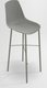 DIXIE Chaise haute L.44xP.52xH.117cm-hauteur assise 80cm.