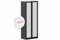 Armoire à rideaux H198xL80cm 4 tablettes