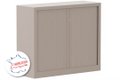 Armoire à rideaux H100xL120cm 2 tablettes