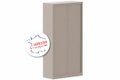 Armoire à rideaux H198xL100cm 4 tablettes