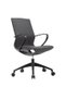 Fauteuil BILLY. mécanisme autorégulé. cadre noir. résille noire. piétement nylon noir