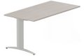 Module composable pied i, L.180xP.80cm, suivant, plateau acacia, structure aluminium, plateau acacia, structure aluminium