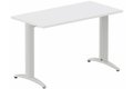 Module composable pied i, L.120xP.60cm, départ, plateau blanc, structure aluminium, plateau blanc, structure aluminium