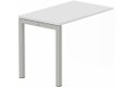 Module composable pied arche L.120xP.60cm, suivant, plateau blanc, structure aluminium