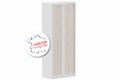 Armoire à rideaux H198xL80cm 4 tablettes