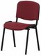 JOKER ECO - Chaise 4 pieds, tissu BONDAI coloris rouge brique, structure noire